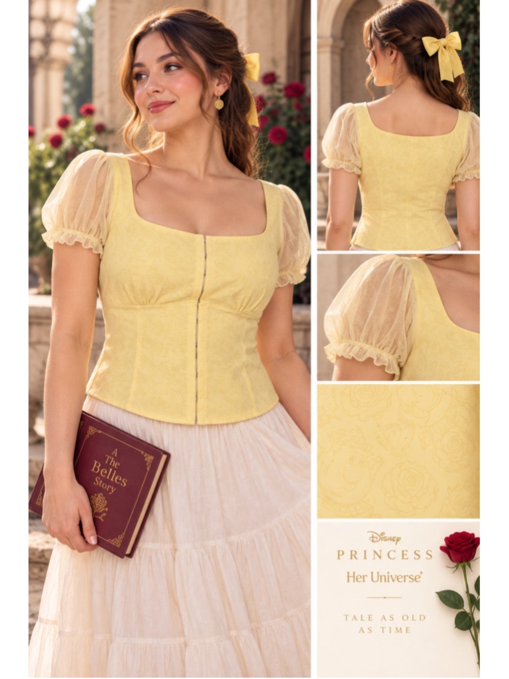 NWT Her Universe Disney Belle Bustier Top Plus Size 2 Beauty & Beast
